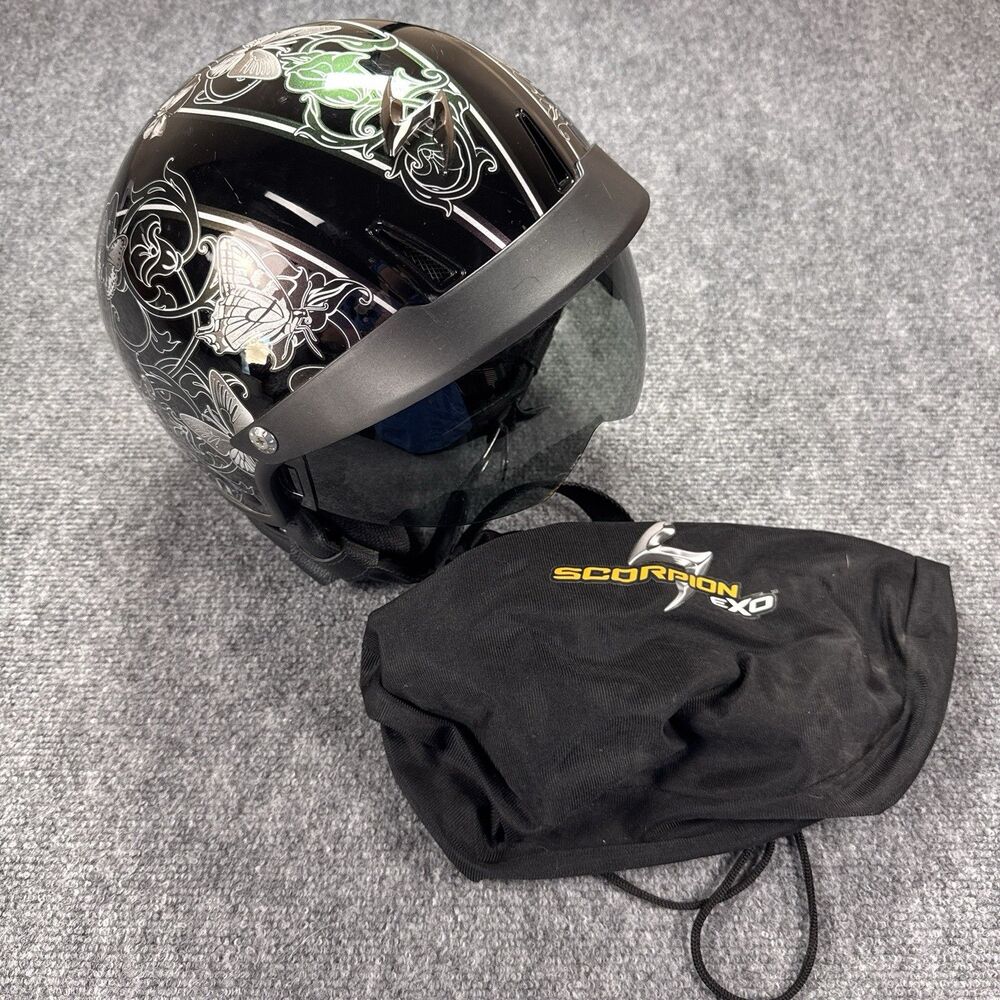 Scorpion EXO-C110 Mariposa Womens Open Face Half Helmet w/visor Small